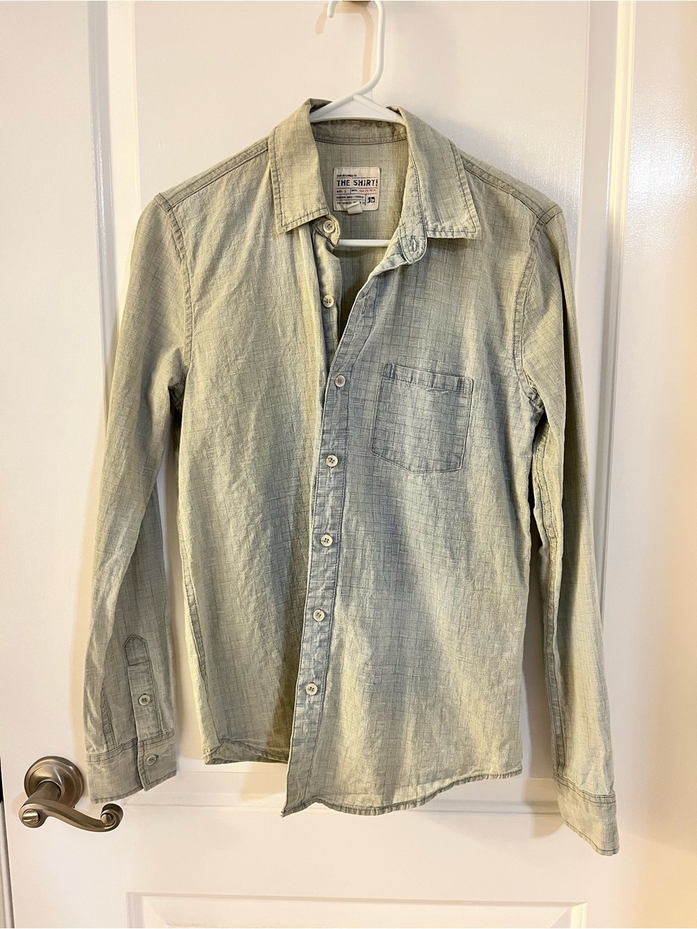 NWOT The Shirt Co. Joe’s Jeans Textured Chambray Button Up Shirt